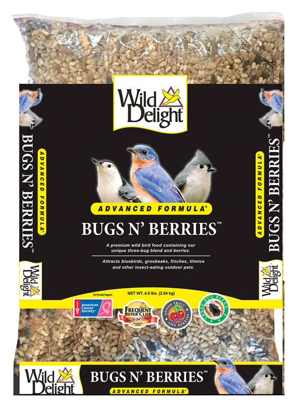 Wild Delight Advanced Formula Bugs N  Berries Wild Bird Food  4.5 lb