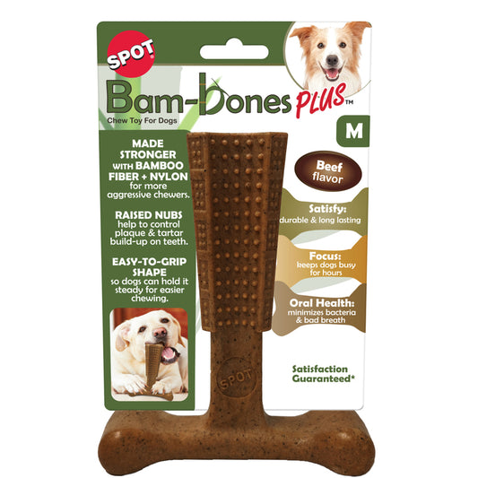 SPOT Ethical Pet Products Bambone Plus Beef 6in