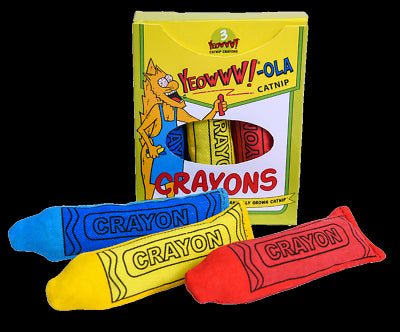 Yeowww! Crayons Catnip Cat Toy 3pk
