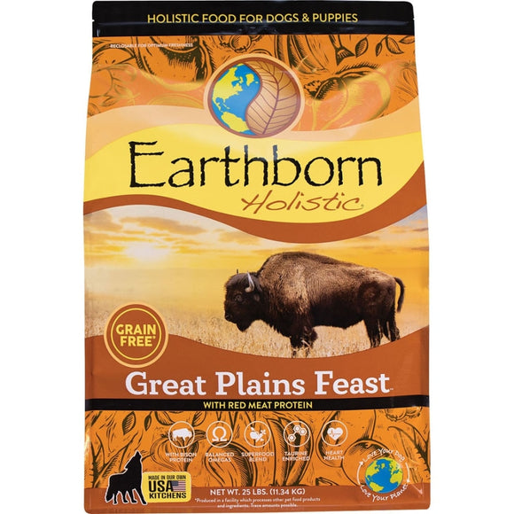 Earthborn 25 lbs Holistic Great Plains Grain Free Dog Food