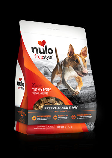 Nulo FreeStyle Freeze Dried Raw Grain Free Turkey Dog Food 5oz