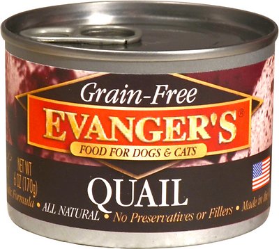 Evangers Grain-Free Quail Wet Dog Food, 6 Oz