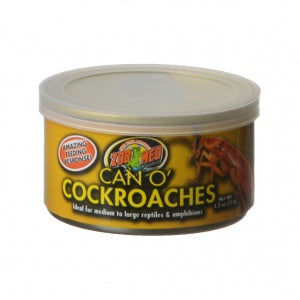 Zoo Med Laboratories Can O? Cockroaches for Medium to Large Reptiles & Amphibians Food 1.2 Oz