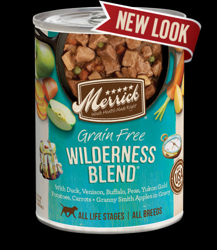Merrick - Grain Free Canned Dog Food Wilderness Blend Classic Recipe - 12.7 oz.