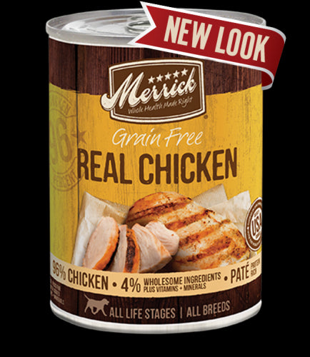 Merrick 96% Chicken Adult Wet Dog Food, 12.7 Oz