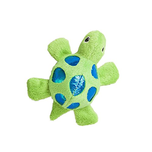 Ethical Products EP52076 4 in. Shimmer Glimmer Turtle with Catnip Cat Toy