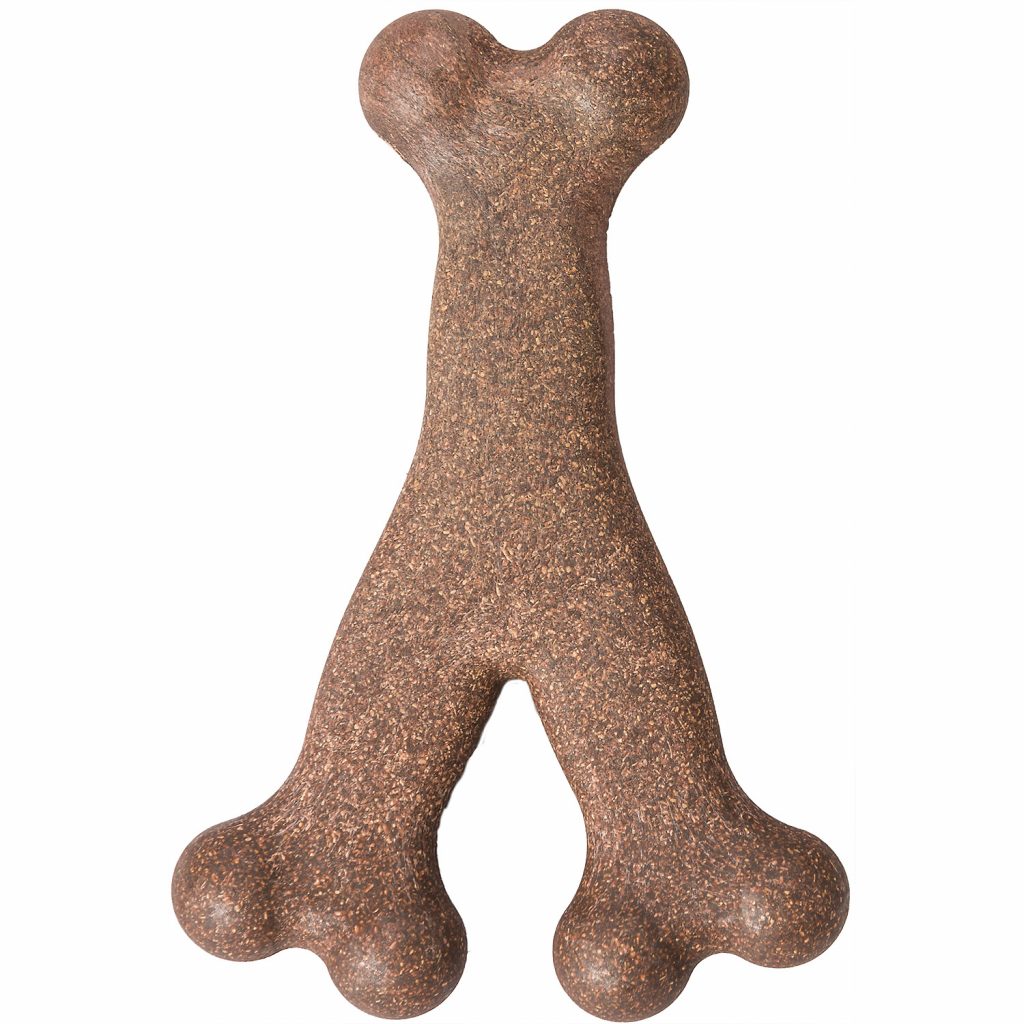 SPOT Ethical Pet Products Bambone Bacon Wishbone Medium 5.25in