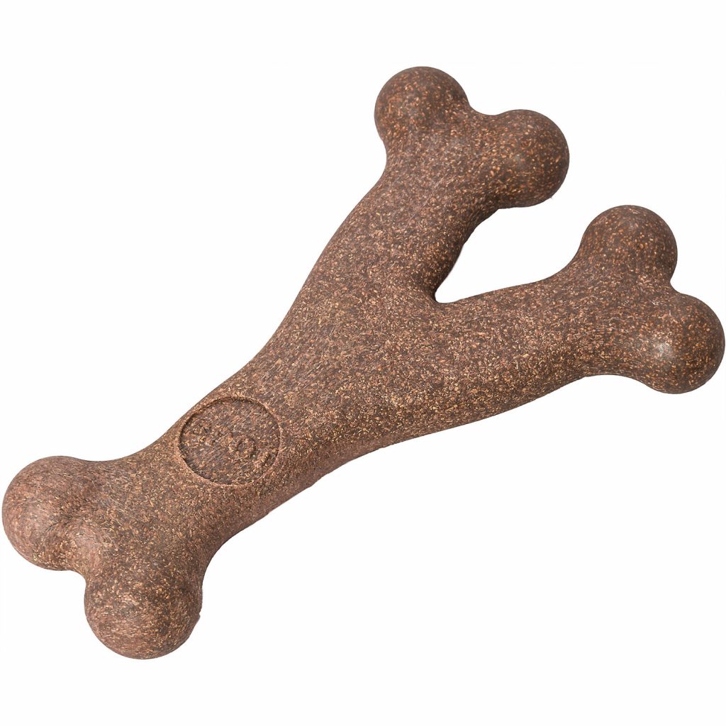 SPOT Ethical Pet Products Bambone Bacon Wishbone Large 7in