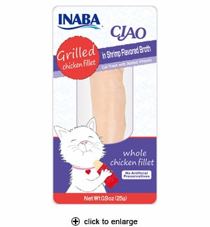 Inaba .9oz Chicken Shrimp Broth for Cats