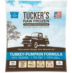 Tuckers 3 lbs Frozen Complete Balanced Turkey Pumpkin Dog Food