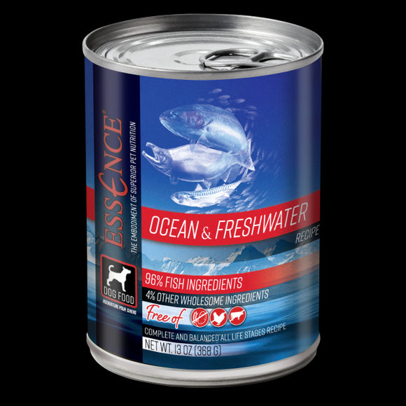 ZS13516 13 oz Essence Ocean & Freshwater Canned Dog Food, Pack of 12