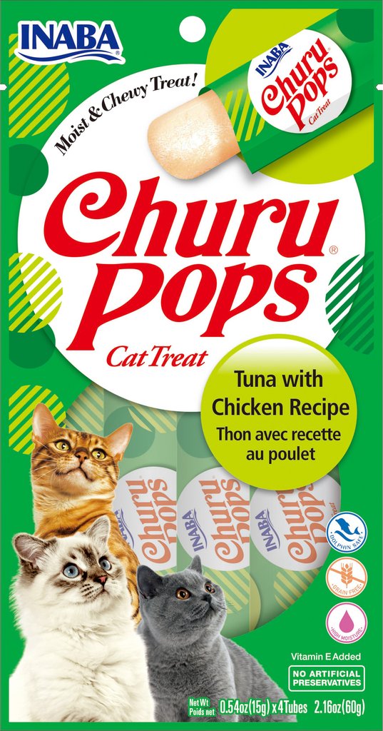 Inaba Chicken & Tuna Flavor Soft Treat for Cat  0.4 oz. (3 Count)