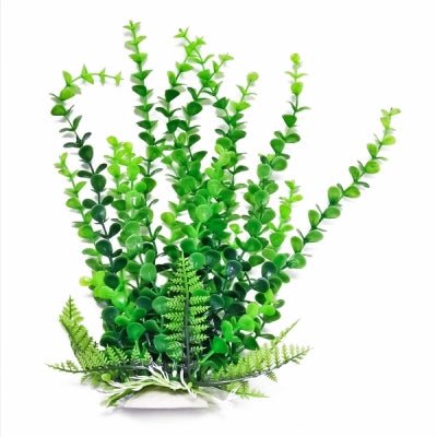 AQUATOP PD-BH33 12 Inch Bacopa-like Aquarium Plant with Weighted Base