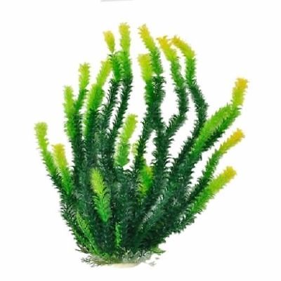 AQUATOP PD-BH40 20 Inch Green Aquarium Plant with Light Tips and Weighted Base