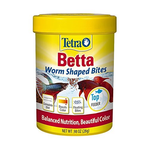 Tetra BettaMin Worm Shaped Fish Food Bites  0.98 oz
