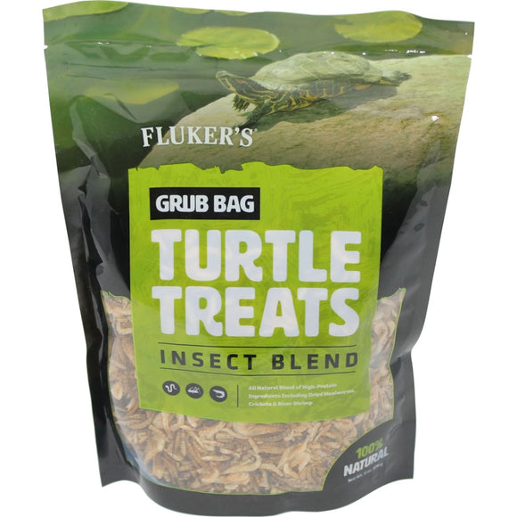 Flukers 72032 6 oz Grub Bag Turtle Treat  Insect Blend