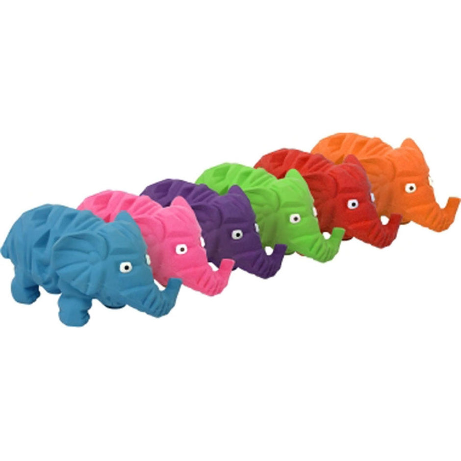 Multipet Origami Elephant Dog Toy  Assorted Colors  Size: 8