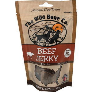 The Wild Bone Jerky Natural Dog Treat 2.75oz Beef