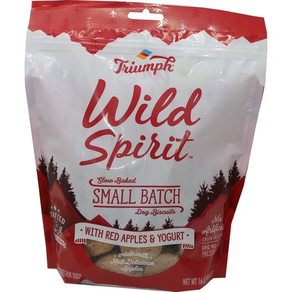 Triumph Pet Industries 01020 16 oz Wild Spirit Small Batch Slow Baked Biscuits - Apple & Yogurt