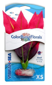 Blue Ribbon Pet Products Colorburst Florals Amazon Sword Silk Style Plant&#44; Red - Large