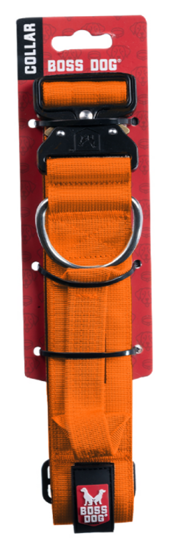 Boss Dog Tactical Dog Collar 17-22 Orange 1.5in