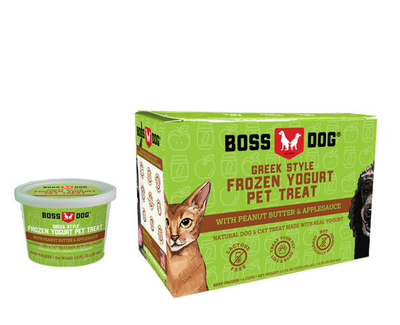 Boss Dog Yogurt Peanut Butter & Applesauce Dog Food 3.5oz 4-Pk