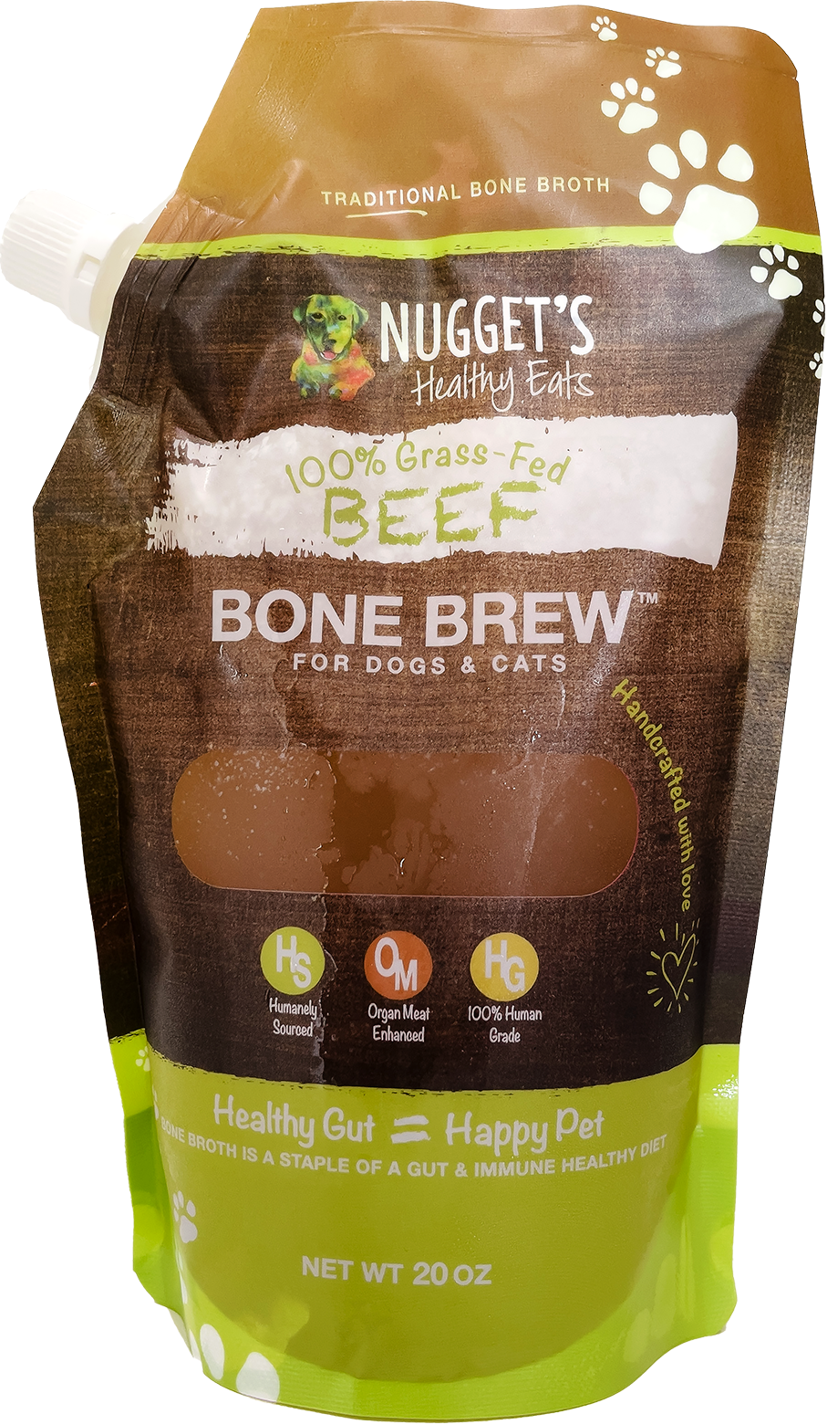 Nuggets Healthy Bone Brew 20oz Beef