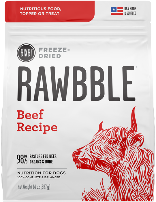 Bixbi Rawbble Freeze Dried Dog 4.5oz Beef