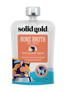 Sold Gold Bone Broth 3oz  Salmon Shreds