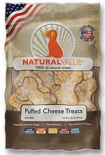 Loving Pets Natural Value Puffed Cheese Treats 1.25 Ounce