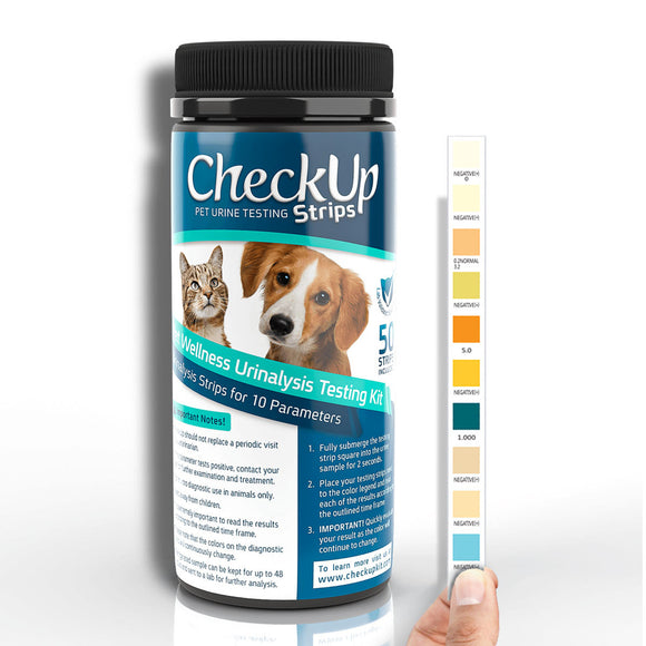 CheckUp 10-in-1 Dog and Cat Urine Testing Strips 50 ct