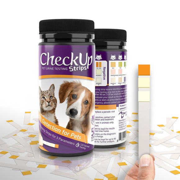 CheckUp Dog/Cat Testing Strips UTI Detection 50ct