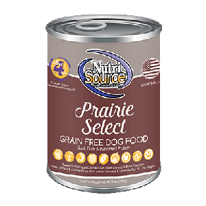 NutriSource Grain Free Canned Prairie Select Dog Food  13oz
