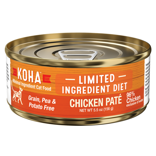 Koha Limited Ingredient Wet Cat Food 3oz Chicken Pate