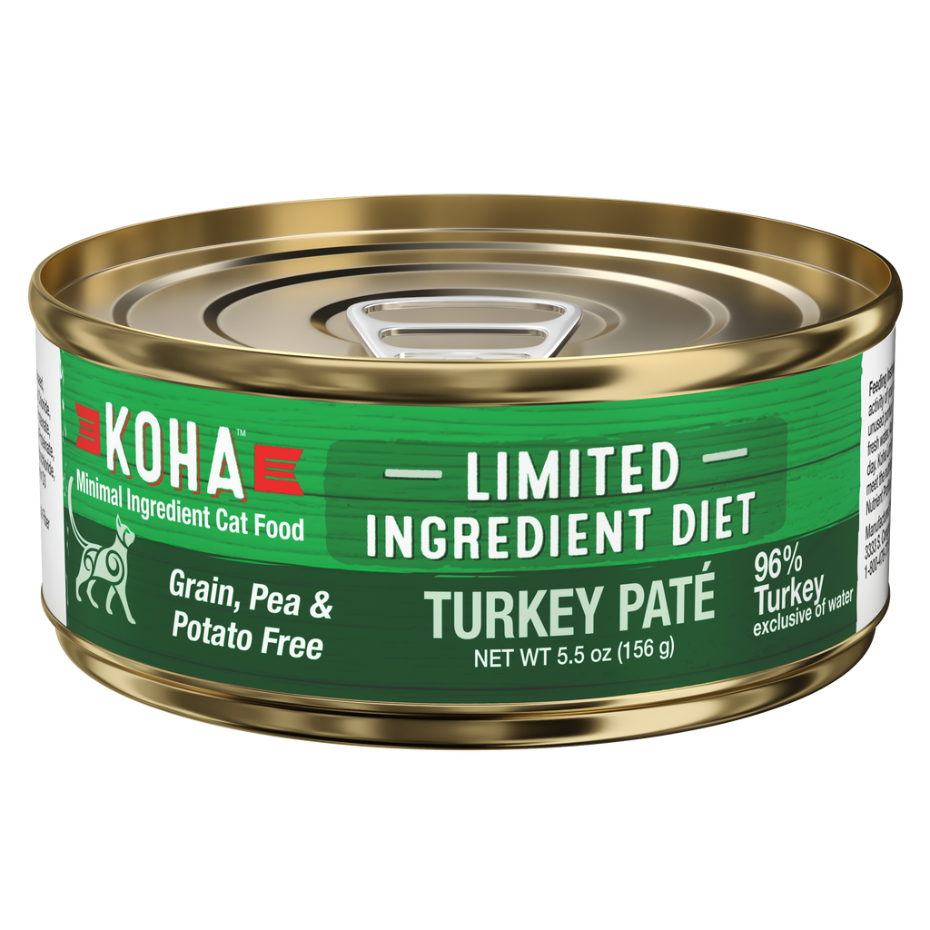 Koha Limited Ingredient Wet Cat Food 5.5oz Turkey Pate
