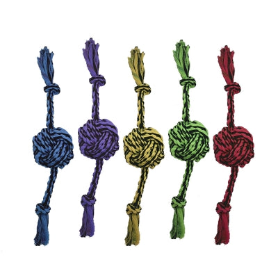 Multipet Nuts for Knots 2 Knot Rope w/Ball Dog Toy