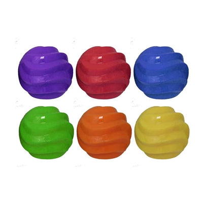 Multipet MU51030 4 in. Spiral Ball - Assorted Color
