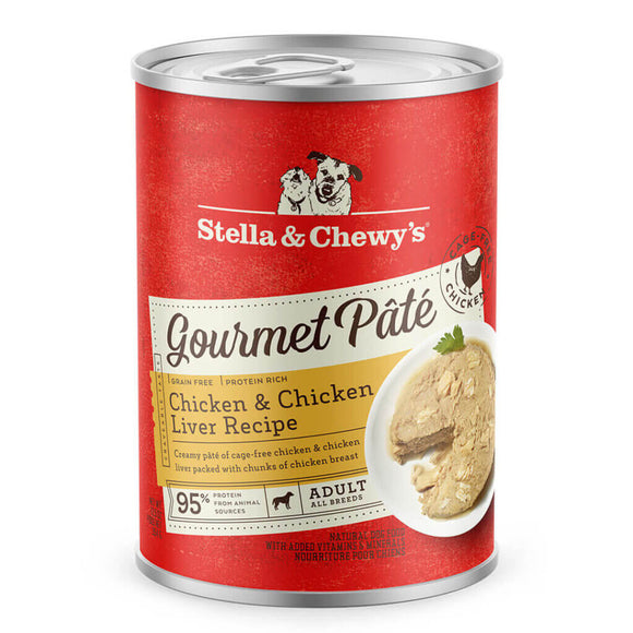 Stella and Chewy's Gourmet Pâté for Dogs with Chicken & Chicken Liver, 12.5oz