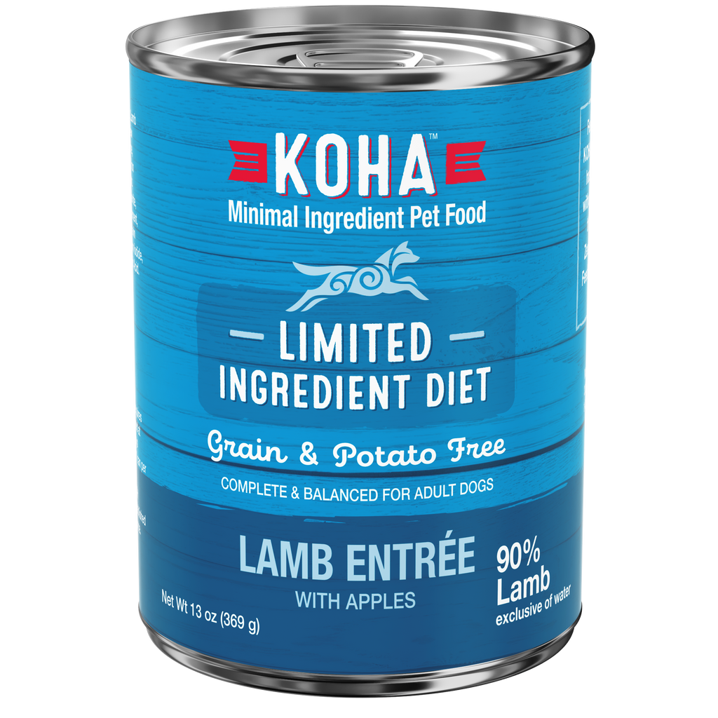 Koha Grain Free Limited Ingredient 13.2oz Canned Dog Food 90% Lamb