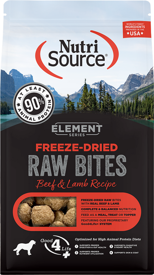 NutriSource Element Series Freeze-Dried Beef & Lamb Recipe 10 oz