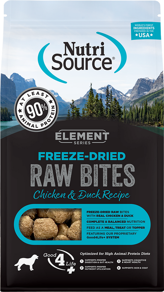 NutriSource Element Series Freeze-Dried Chicken & Duck Recipe 10 oz