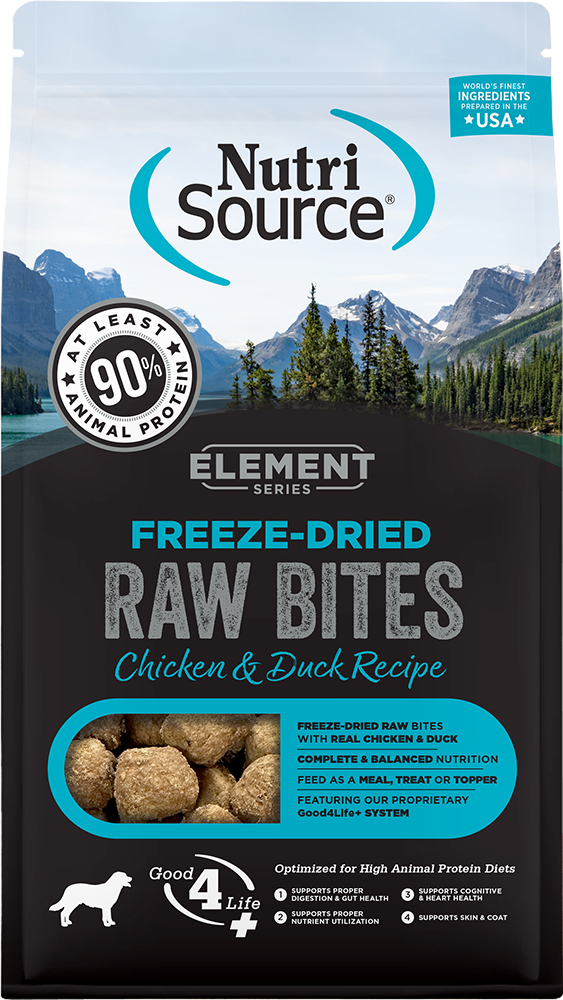 NutriSource Element Series Freeze-Dried Chicken & Duck Recipe 10 oz