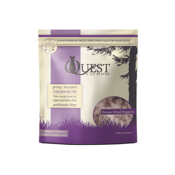 Steve's Real Food Quest Freeze Dried Cat Food 10oz Chicken