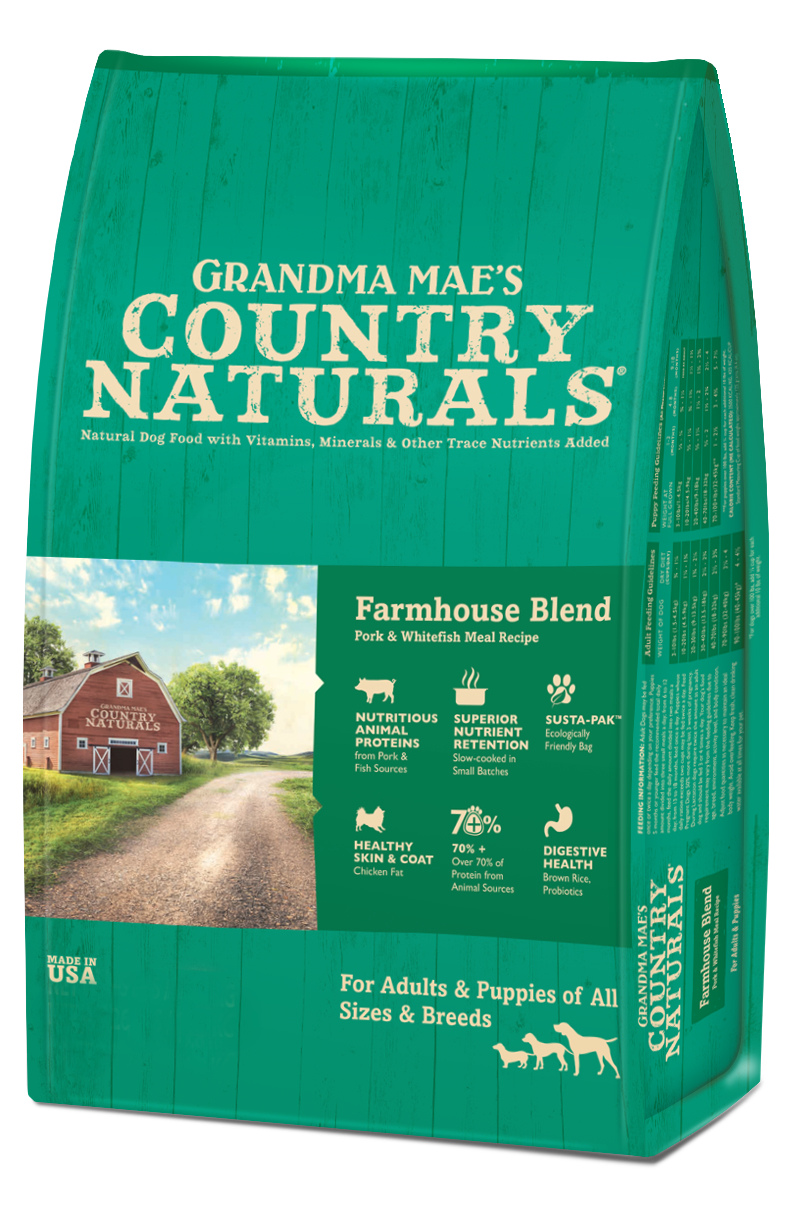 Grandma Mae's Country Naturals FarmHouse Blend Dry Dog Food, 14 Lb