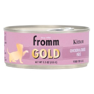 Fromm Gold Chicken Salmon Kitten formula Pate 5.5 oz Cat Food Can