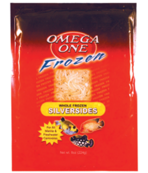 Omega One Frozen Silversides 4oz Flat
