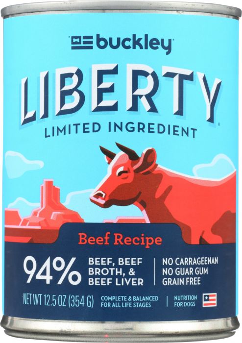 Bixbi Liberty Canned Dog food 12.5oz Beef