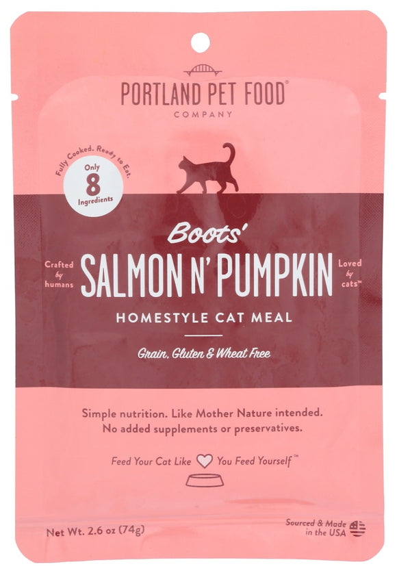 Portland Pet 2.6 oz Salmon Pumpkin Cat Meal