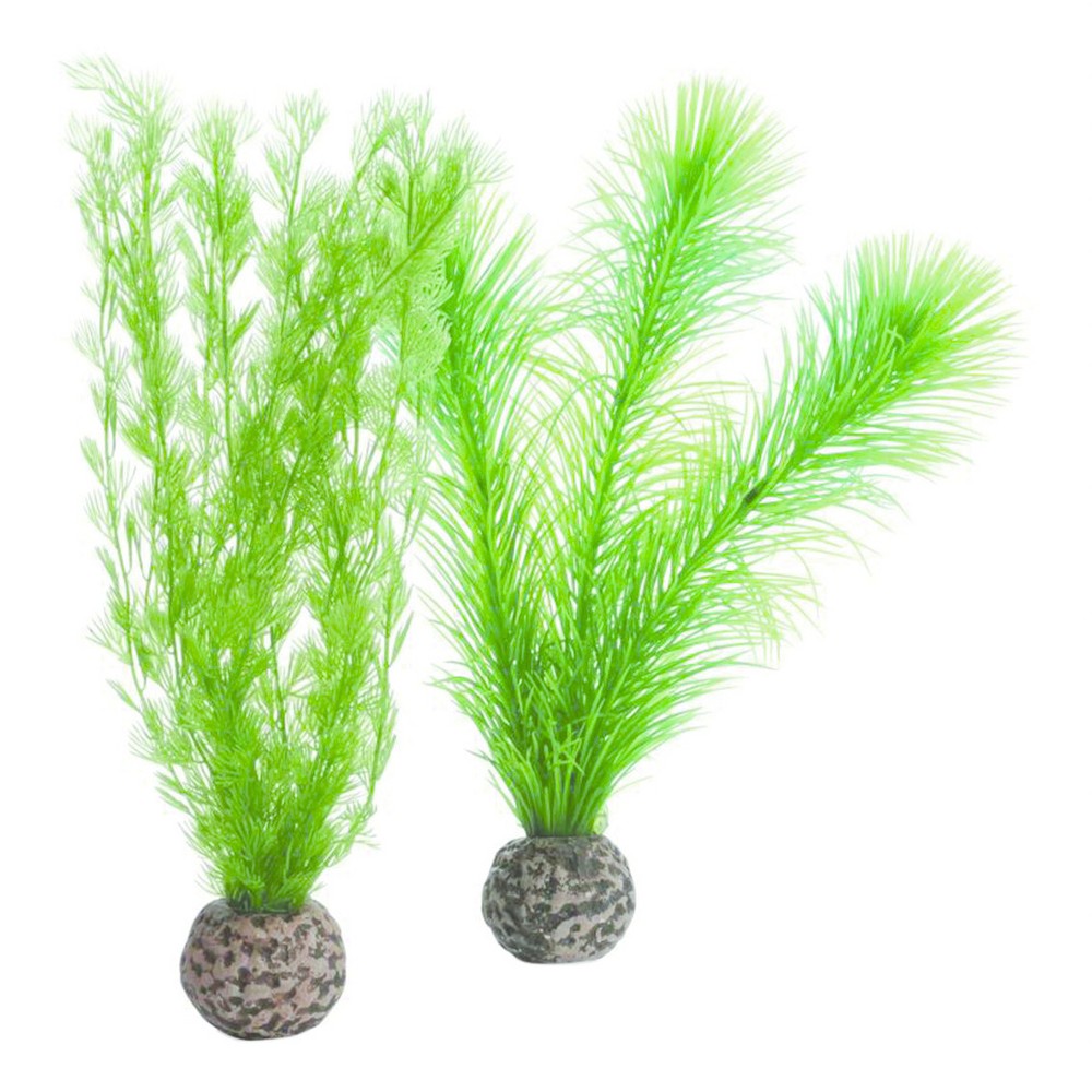 biOrb Decorative Aquarium Feather Fern Set  Green  Small