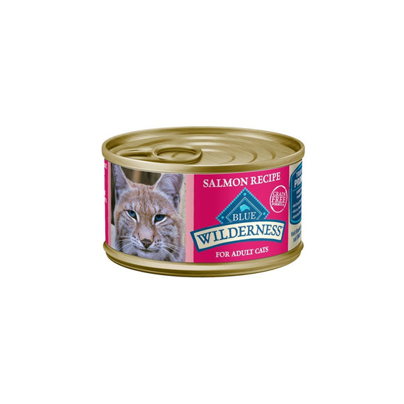 Blue Buffalo Wilderness Grain Free Premium Wet Cat Food Salmon Recipe - 3oz